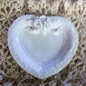 White Ceramic Heart